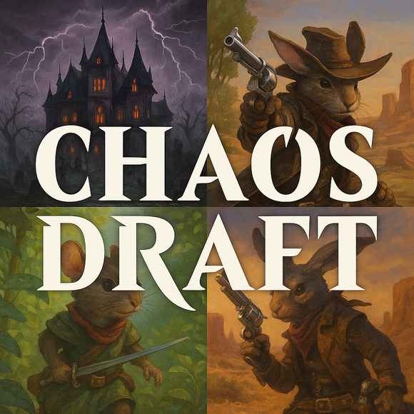 Fri 8/22/2025, 6 pm – Friday Night Magic: Shadows, Critters & Outlaws Chaos Draft - Bards & Cards