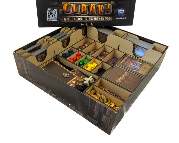 Clank! Board Game Organizer Insert - Bards & Cards