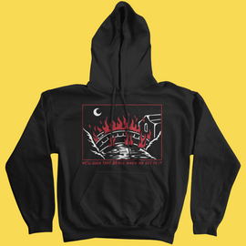'Burn That Bridge' Hoodie - Bards & Cards