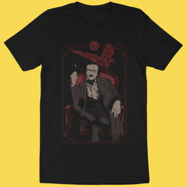 'Poe and the Raven' Shirt - Bards & Cards