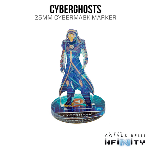 Infinity 3D Markers: Cyberghosts (25mm Cybermask) - Bards & Cards