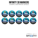 Infinity 3D Markers: Shrouded (25mm Cybermask) - Bards & Cards