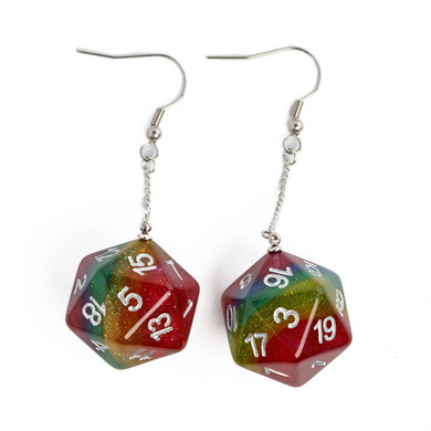 Foam Brain Games Drop Earrings - Bards & Cards