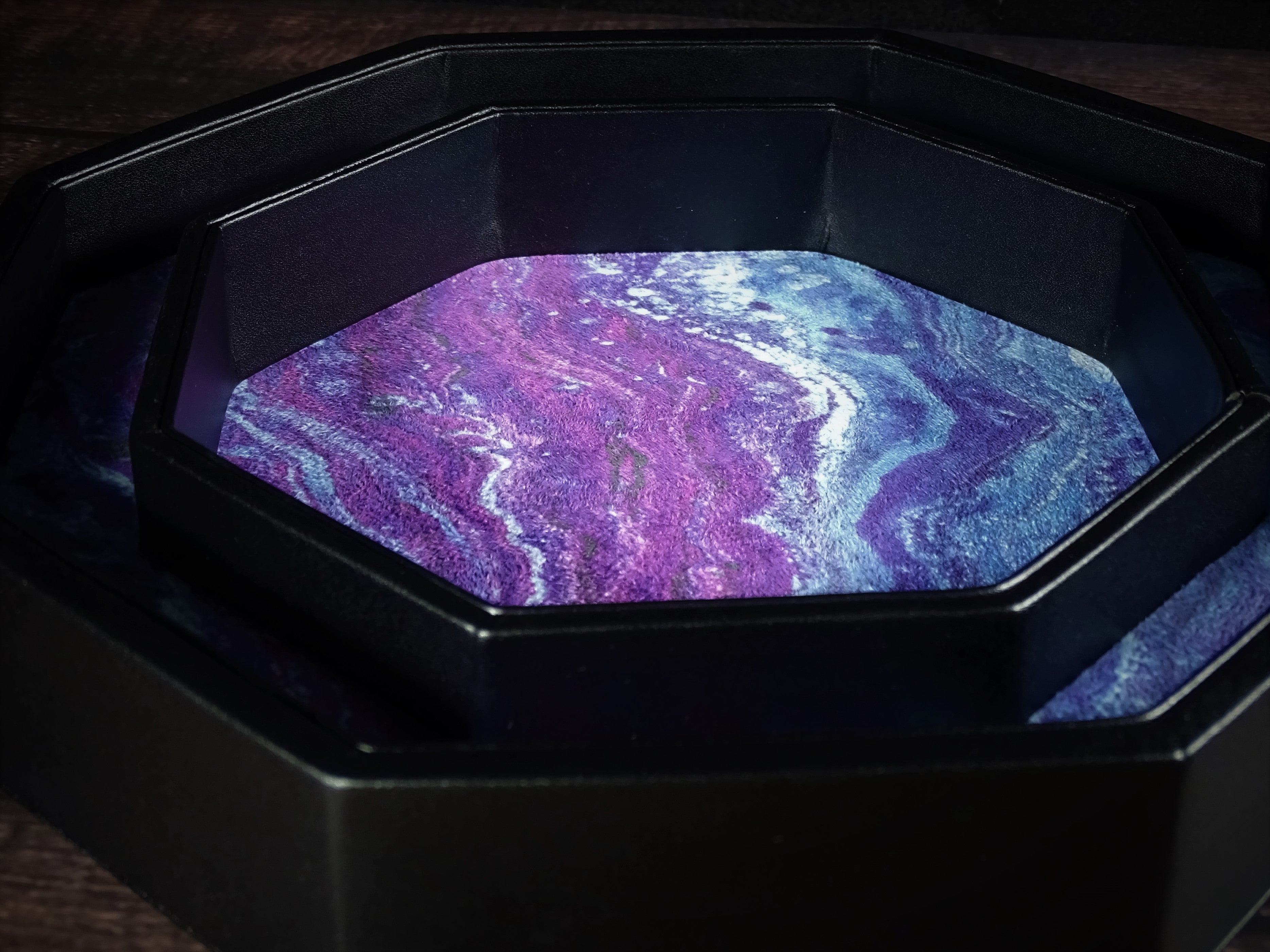 Color Shift Dice Tray Base - Design 'D' - Bards & Cards