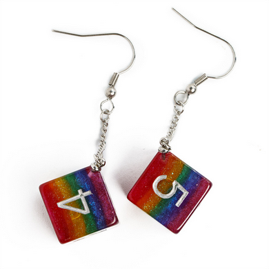 Foam Brain Games Drop Earrings - Bards & Cards