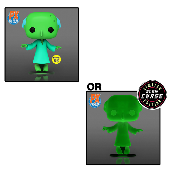 Funko POP! The Simpsons - Glowing Mr. Burns Vinyl Figure #1162 Preview Exclusives (PX) - Bards & Cards