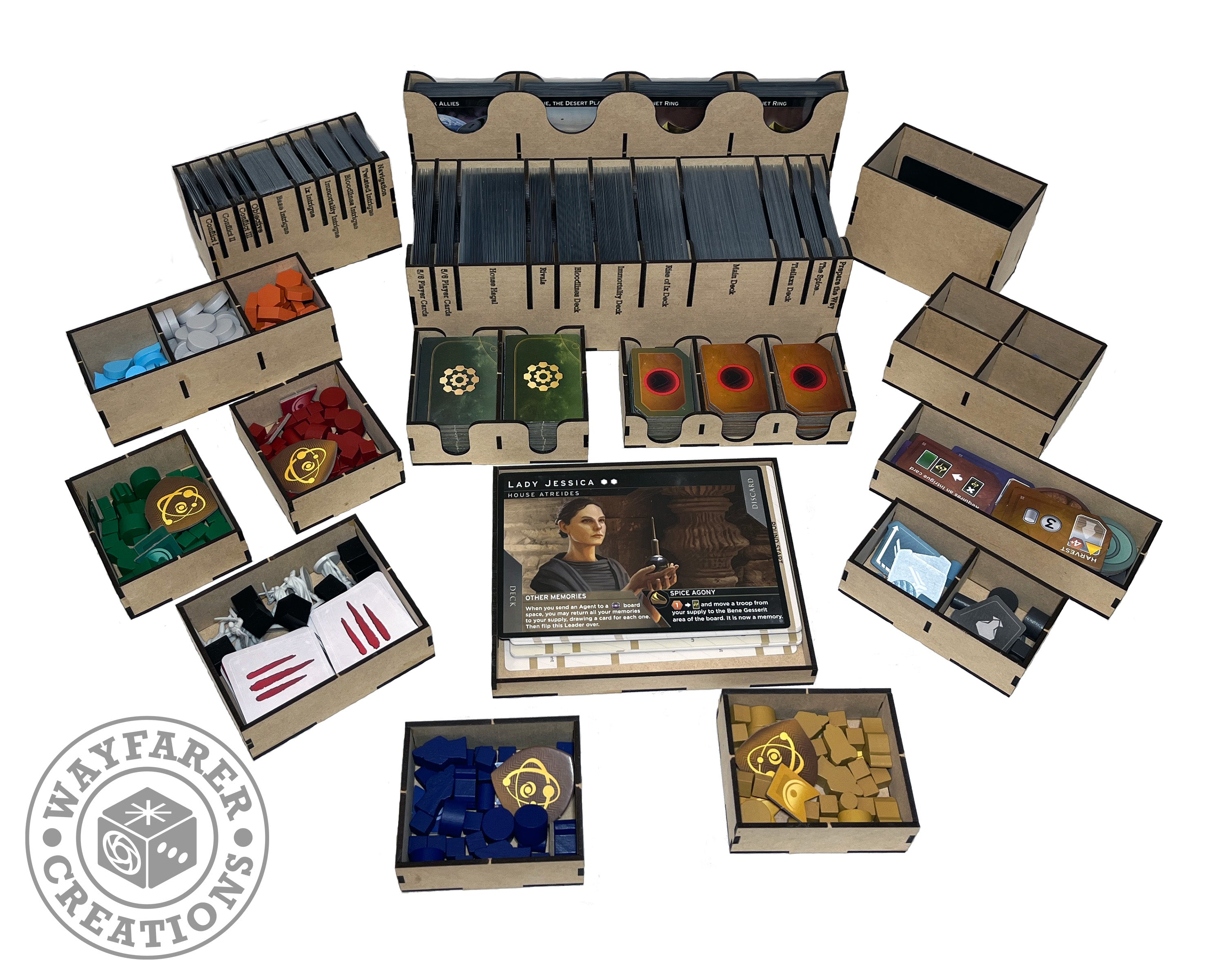 Dune Imperium Uprising Extended Board Game Organizer Insert - 0