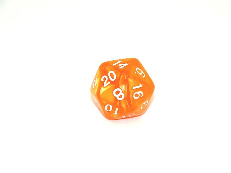 Orange Marble - 7 Piece Set - Bards & Cards