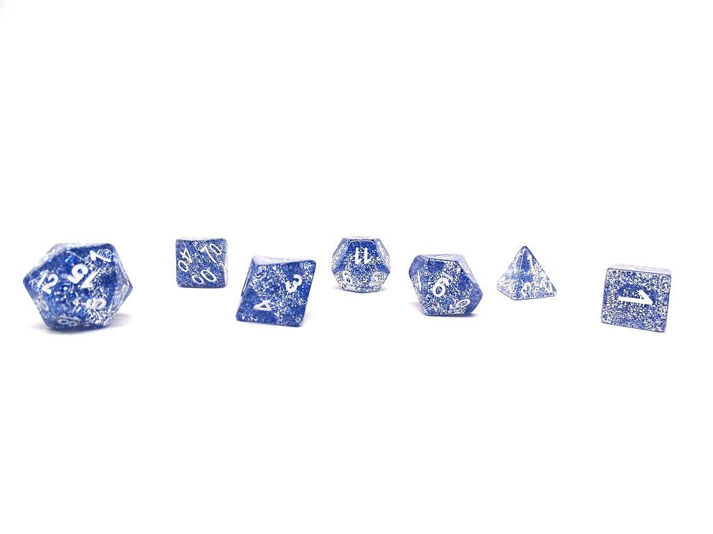 Blue Sparkle 7 Piece Set - Bards & Cards