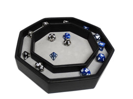 Wolf Dice Tray With Dice Staging Area and Lid - Bards & Cards