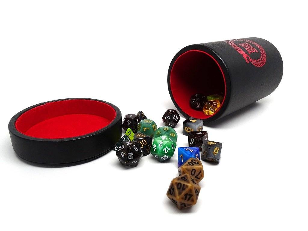 Over Sized Dice Cup - Ouroboros Design - Bards & Cards