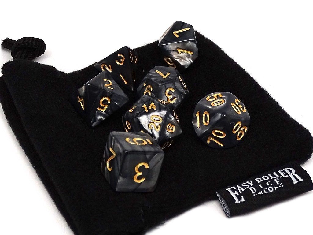 Midnight Marble - 7 Piece Set - Bards & Cards