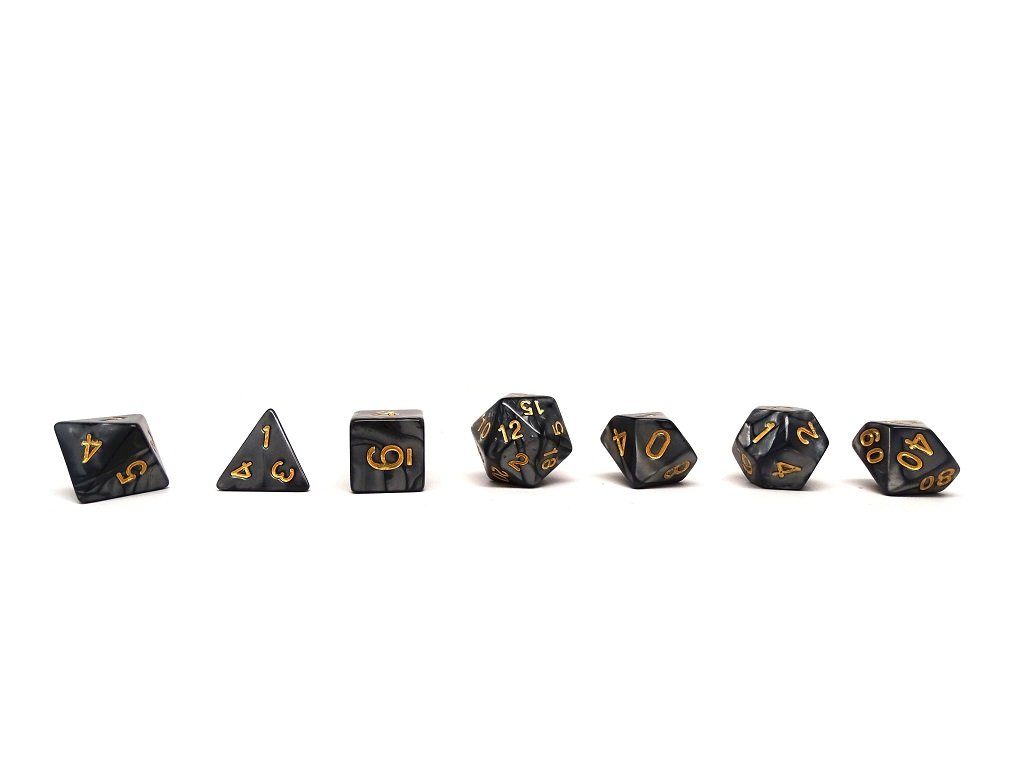 Midnight Marble - 7 Piece Set - Bards & Cards