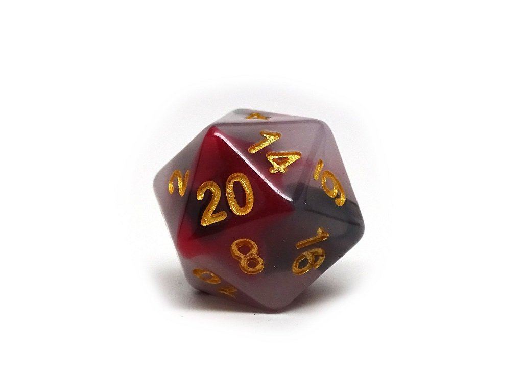 Brimstone Swirl Dice Collection - 7 Piece Set - Bards & Cards