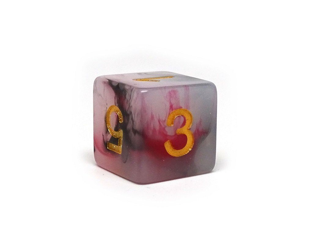 Brimstone Swirl Dice Collection - 7 Piece Set - Bards & Cards