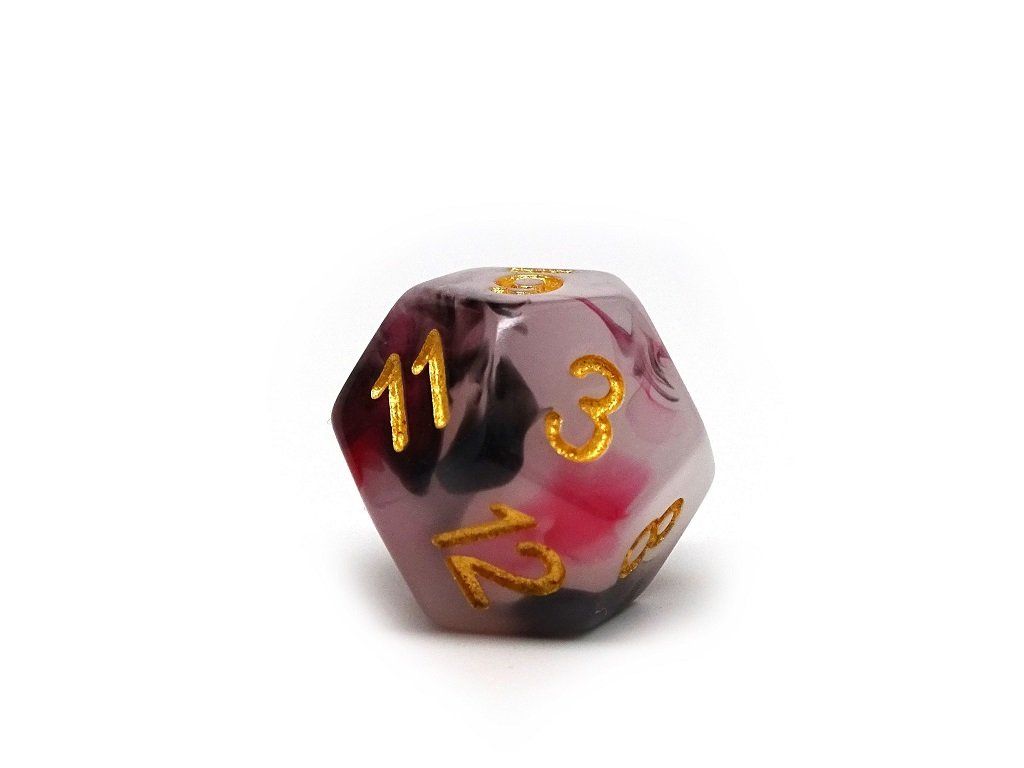 Brimstone Swirl Dice Collection - 7 Piece Set - Bards & Cards