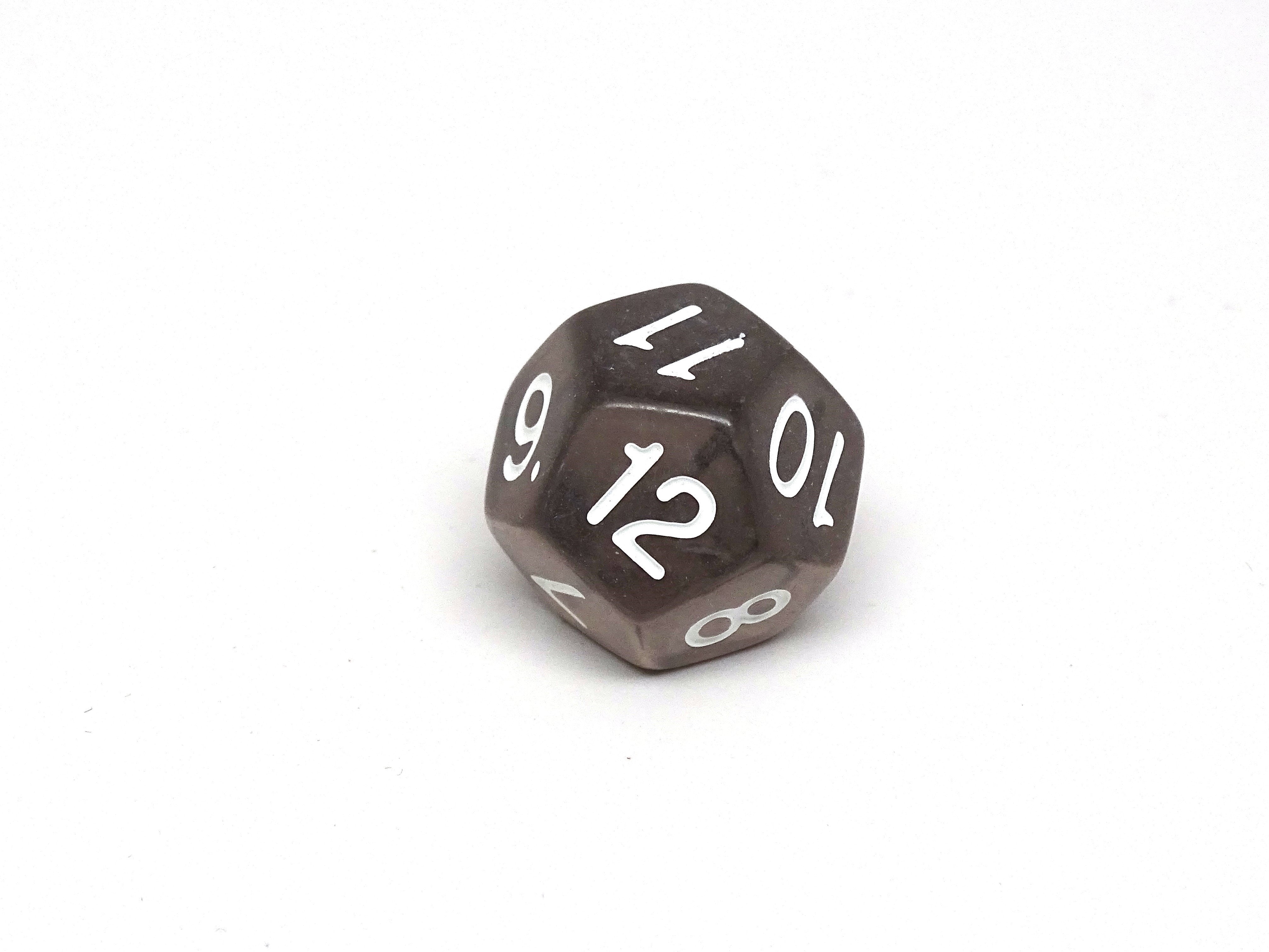 Dark Translucent Dice - 7 Piece Set - Bards & Cards