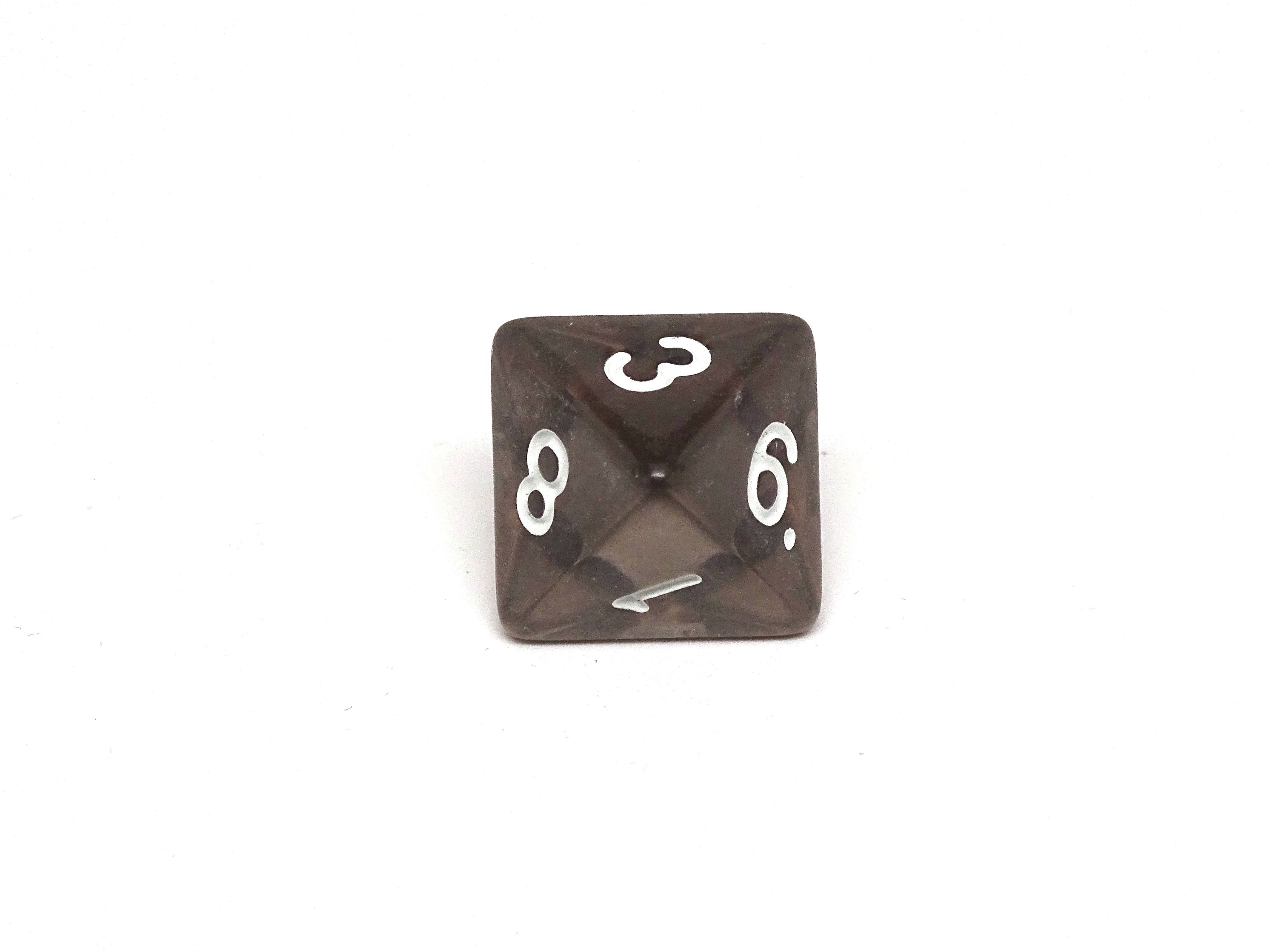 Dark Translucent Dice - 7 Piece Set - Bards & Cards