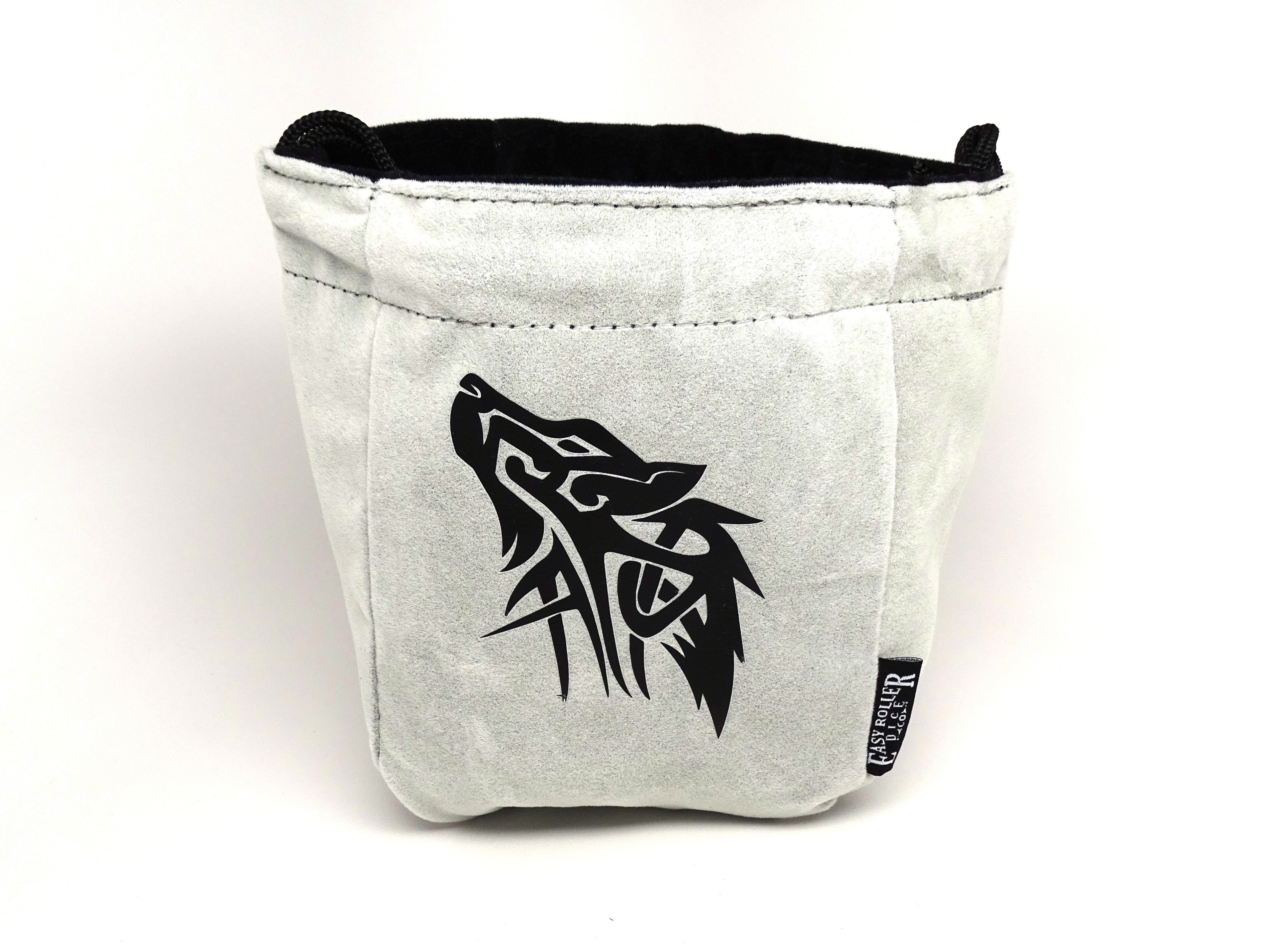 Wolf Reversible Microfiber Self-Standing Large Dice Bag - Bards & Cards