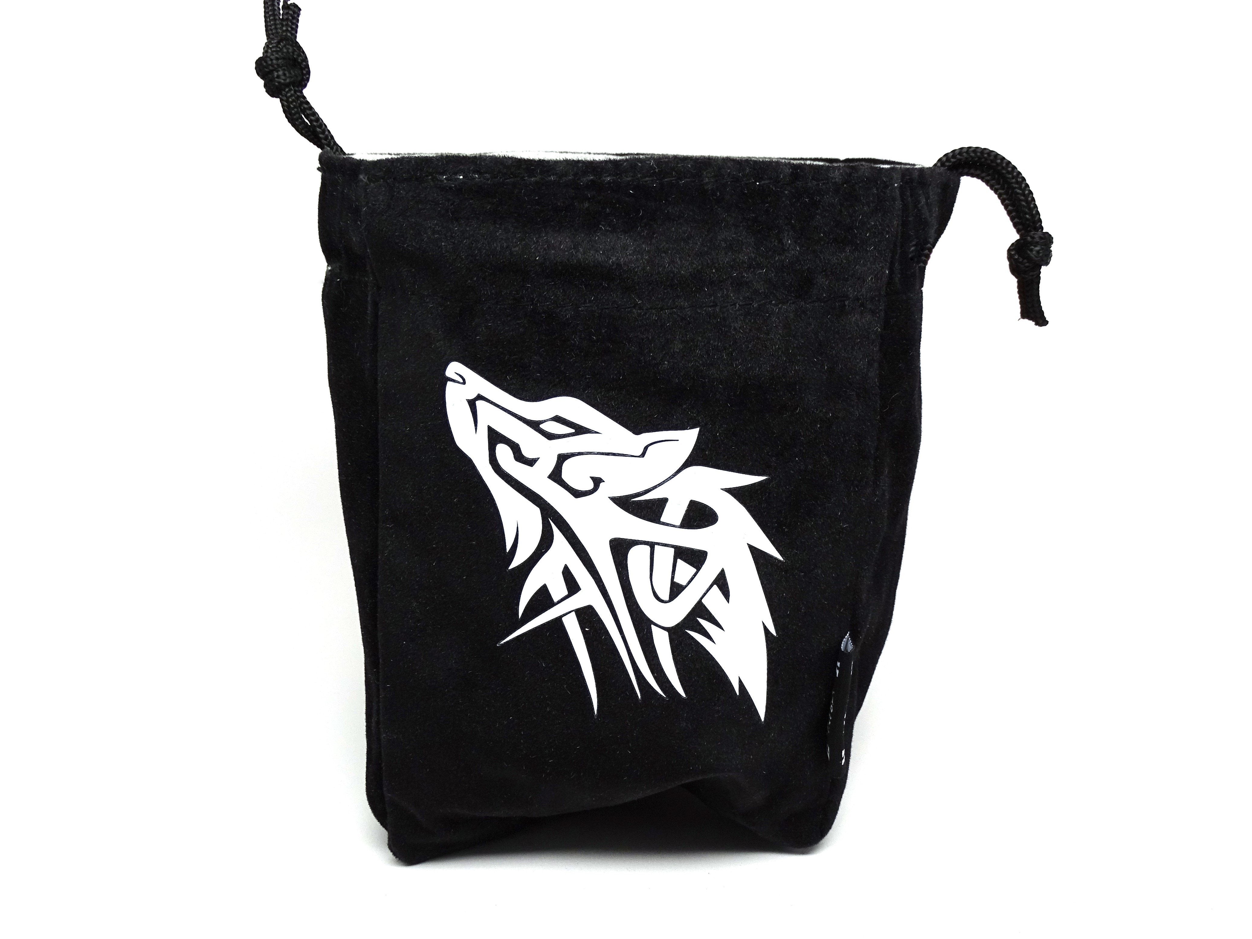 Wolf Reversible Microfiber Self-Standing Large Dice Bag - Bards & Cards