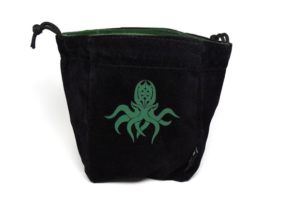 Cthulhu Reversible Microfiber Self-Standing Large Dice Bag - Bards & Cards