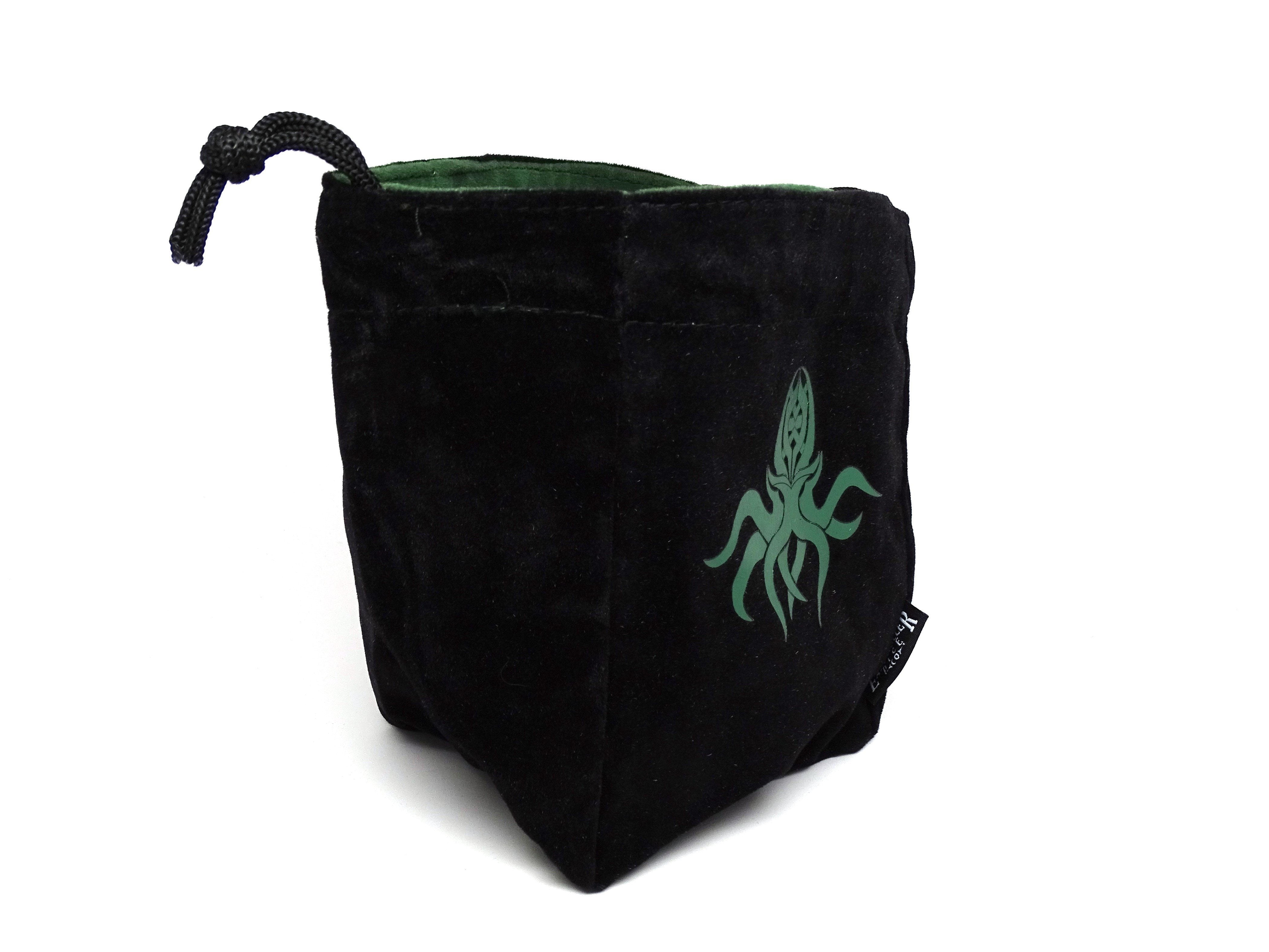 Cthulhu Reversible Microfiber Self-Standing Large Dice Bag - Bards & Cards