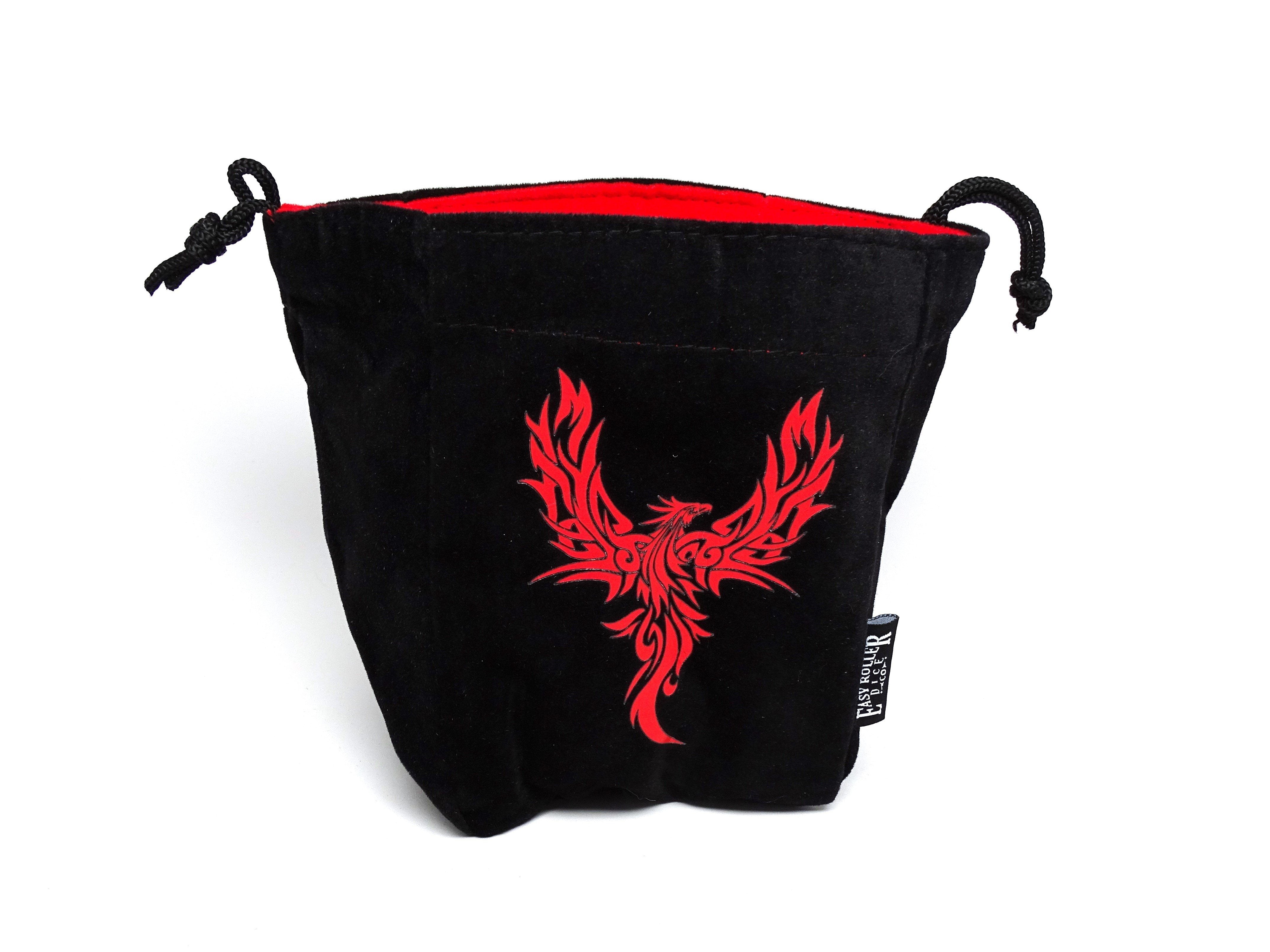 Phoenix Reversible Microfiber Self-Standing Large Dice Bag - Bards & Cards