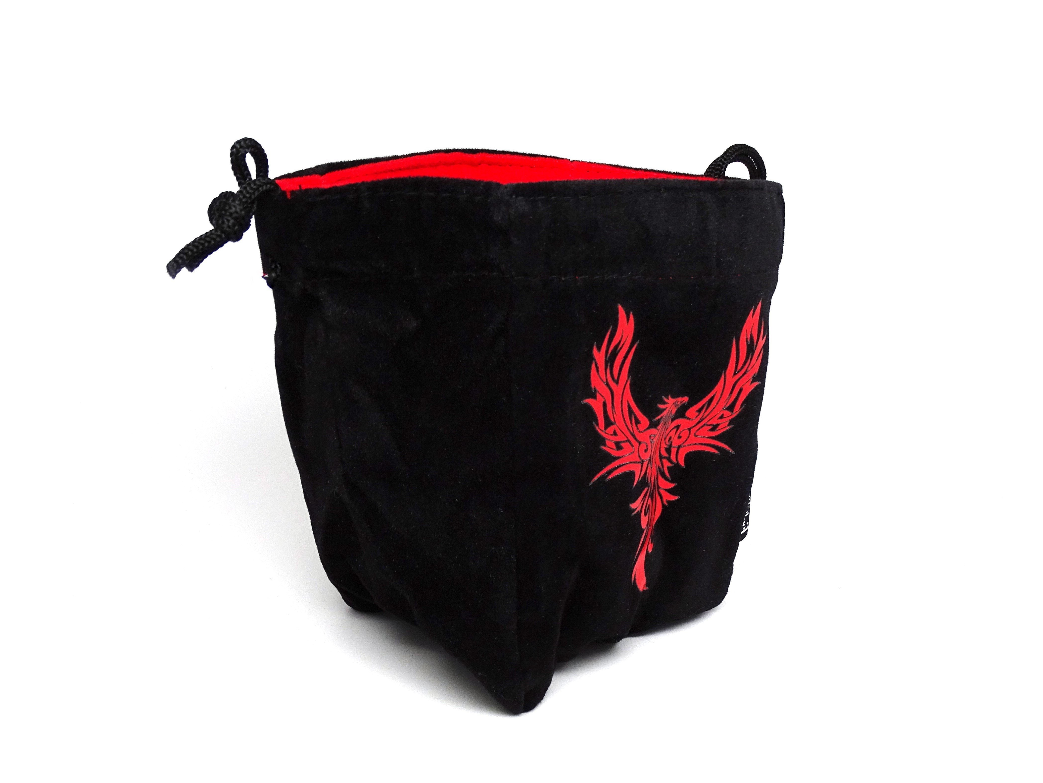 Phoenix Reversible Microfiber Self-Standing Large Dice Bag - Bards & Cards