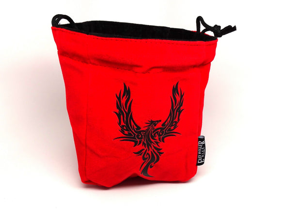 Phoenix Reversible Microfiber Self-Standing Large Dice Bag - Bards & Cards