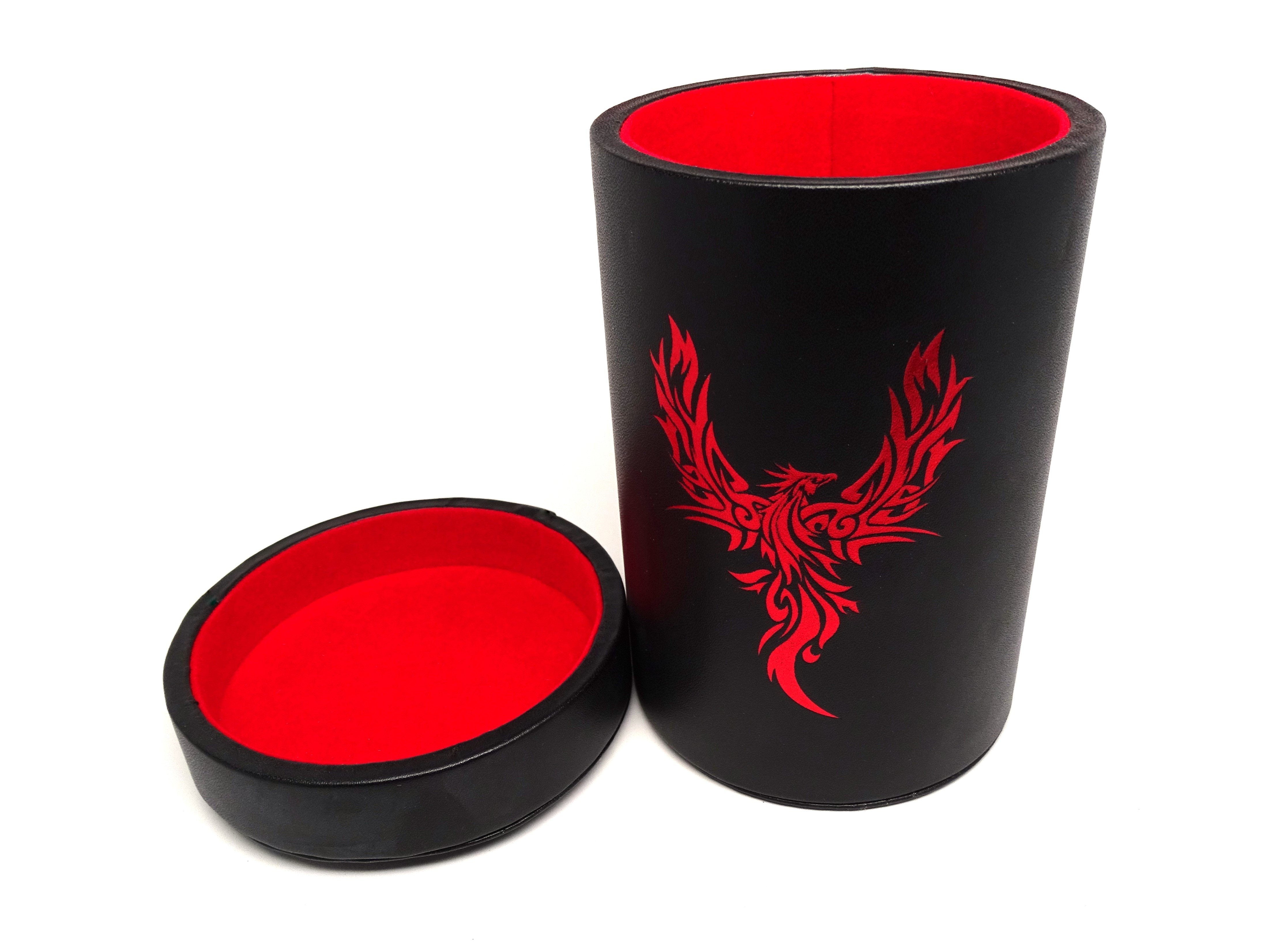 Over Sized Dice Cup - Phoenix Design - Bards & Cards