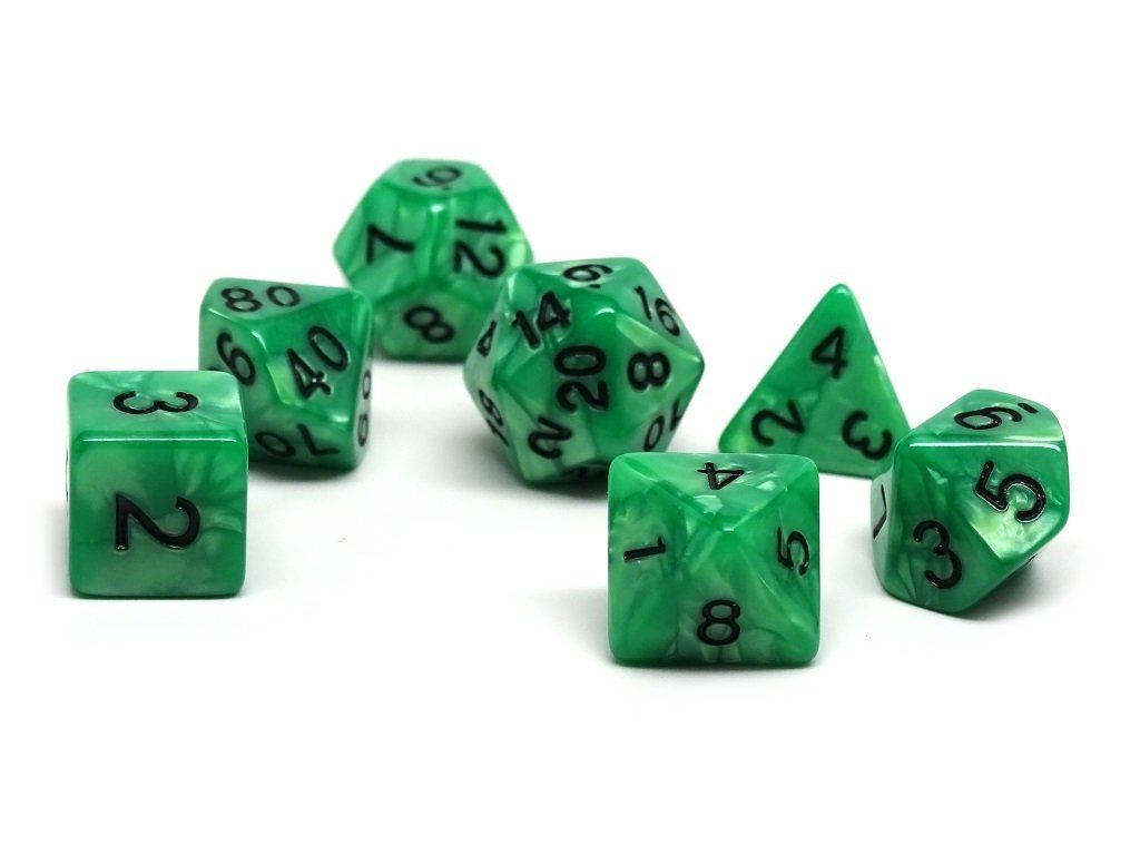 Kelly Green Marble - 7 Piece Set - Bards & Cards