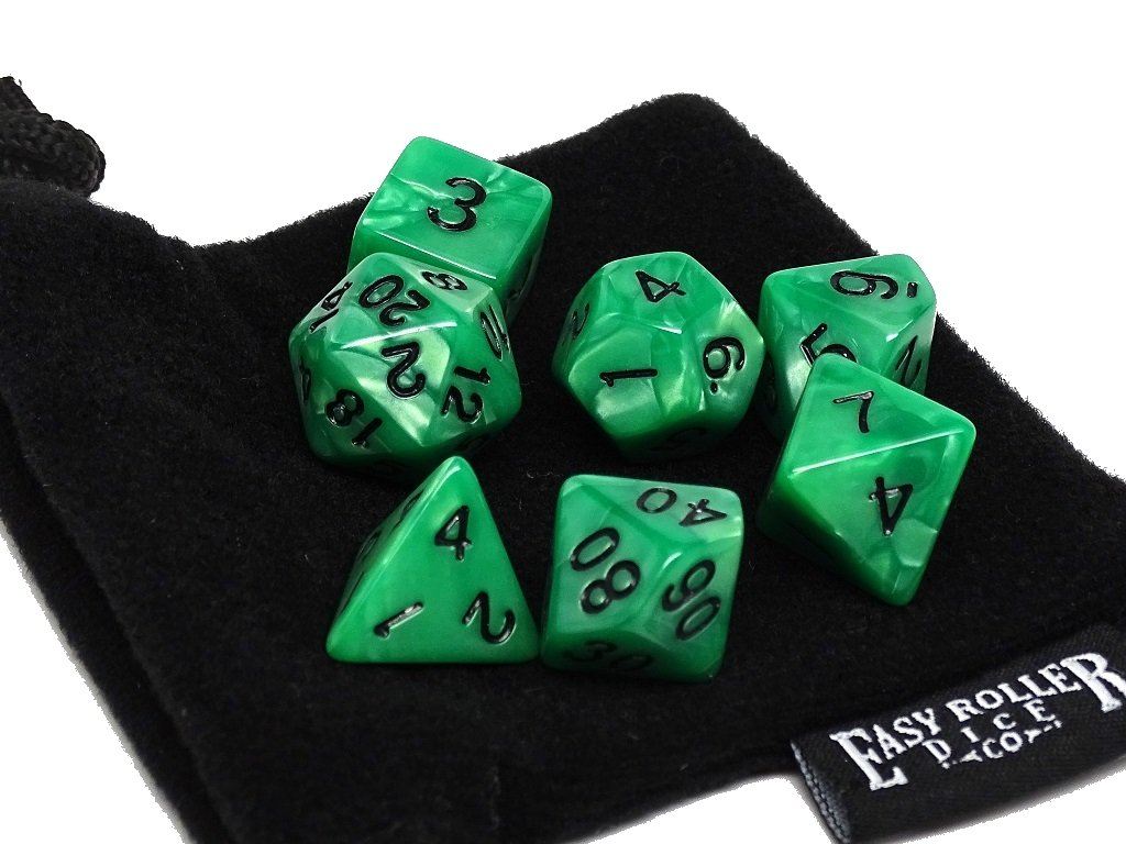 Kelly Green Marble - 7 Piece Set - Bards & Cards