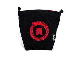 Ouroboros Reversible Microfiber Self-Standing Large Dice Bag - Bards & Cards