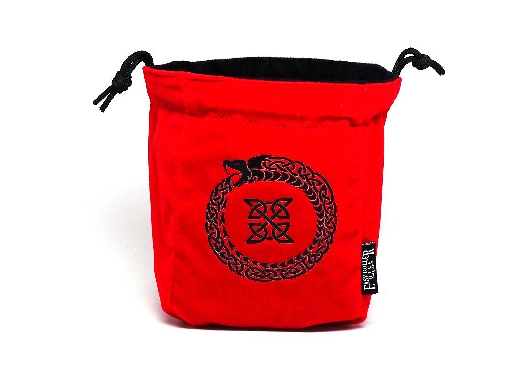 Ouroboros Reversible Microfiber Self-Standing Large Dice Bag - Bards & Cards