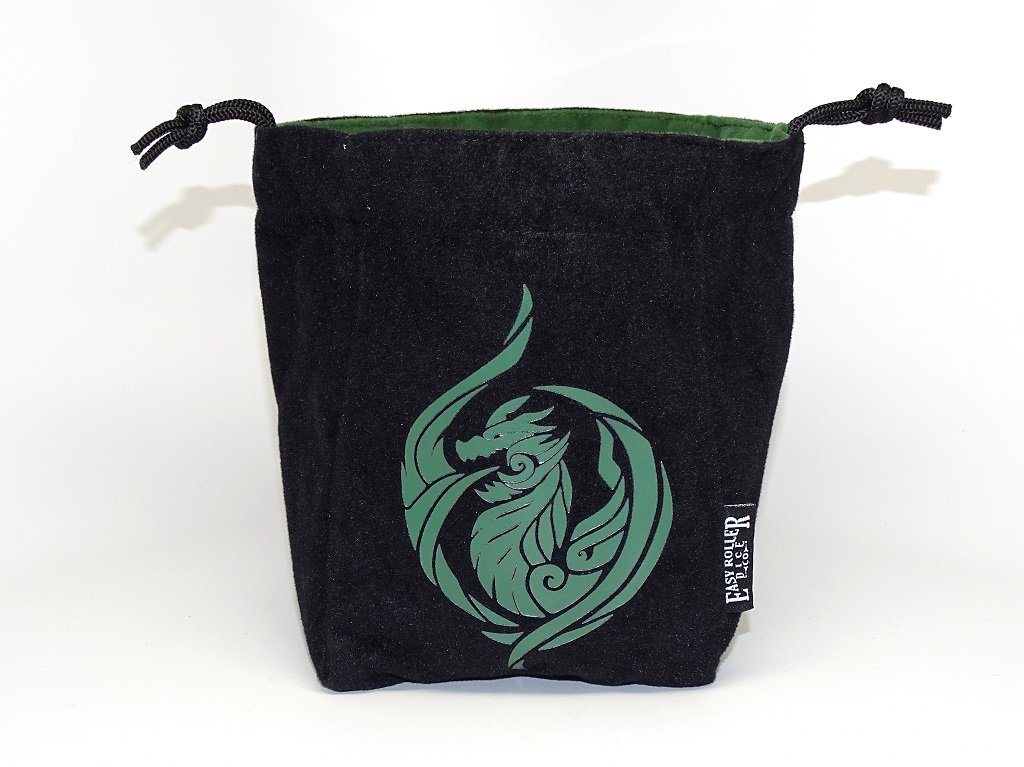 Dragon's Breath Reversible Microfiber Self-Standing Large Dice Bag - Bards & Cards