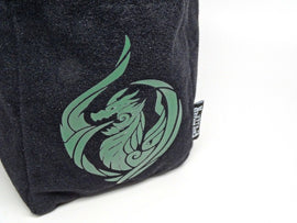 Dragon's Breath Reversible Microfiber Self-Standing Large Dice Bag - Bards & Cards