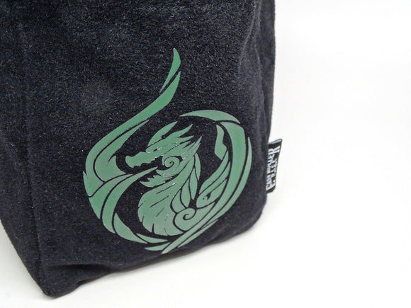 Dragon's Breath Reversible Microfiber Self-Standing Large Dice Bag - Bards & Cards