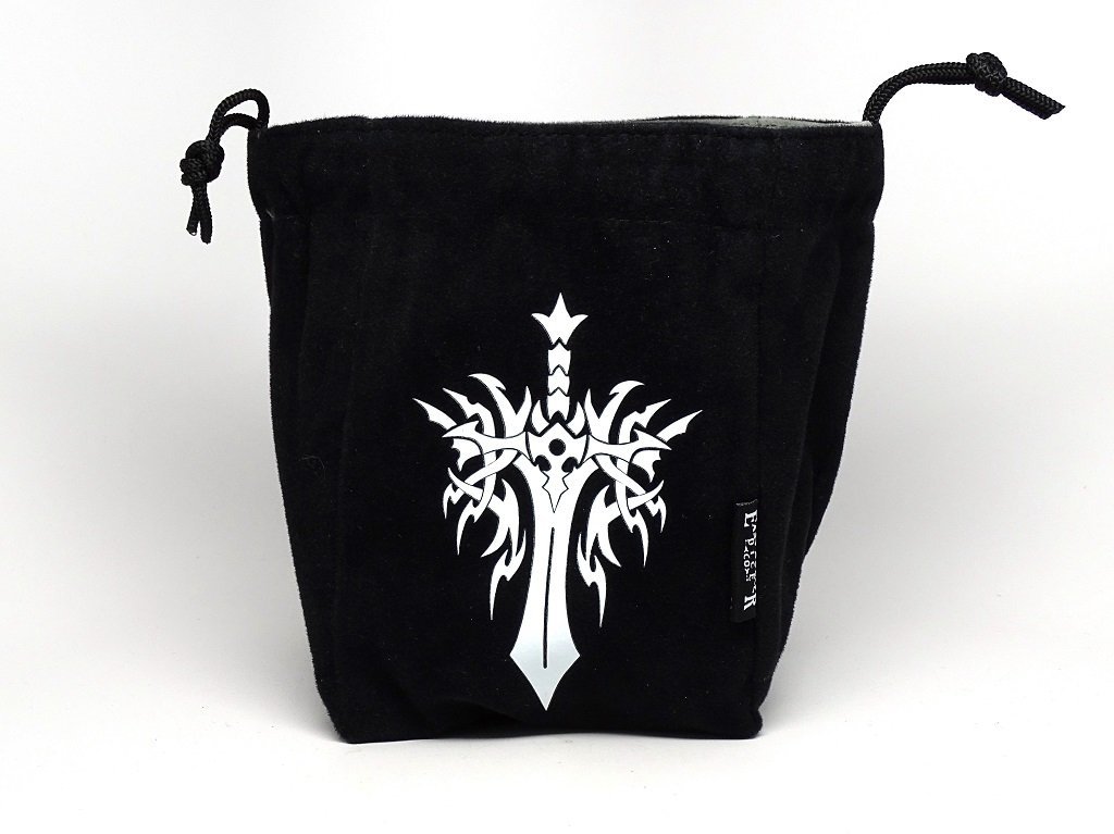 Sword Reversible Microfiber Self-Standing Large Dice Bag - Bards & Cards