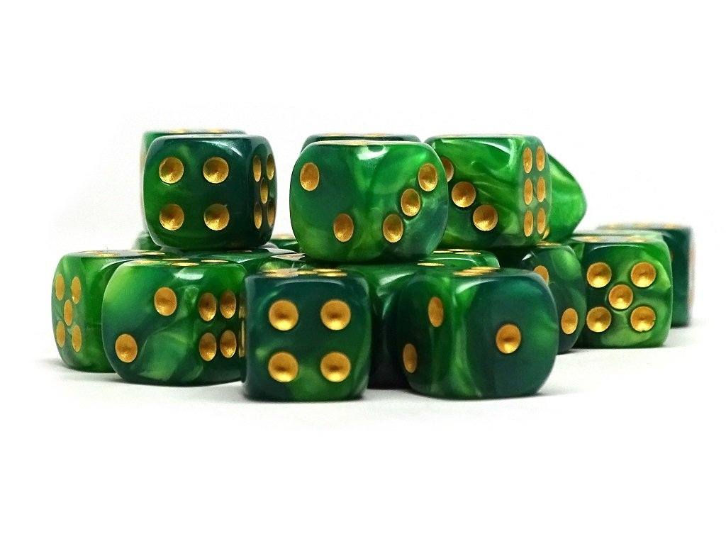 12mm D6 Dice - Celtic Swirl - 25 Count Bag - Bards & Cards