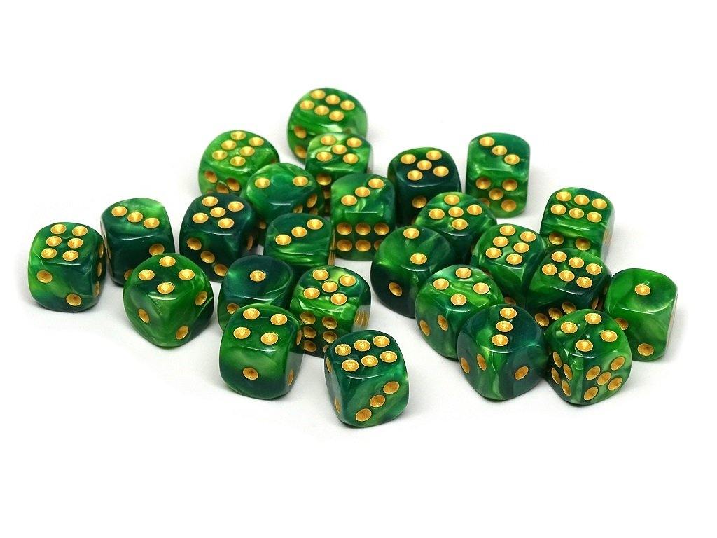 12mm D6 Dice - Celtic Swirl - 25 Count Bag - Bards & Cards