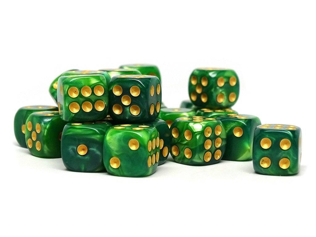 12mm D6 Dice - Celtic Swirl - 25 Count Bag - Bards & Cards