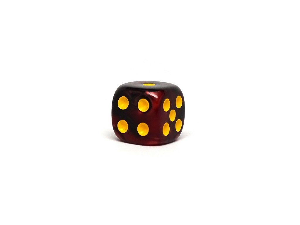 12mm D6 Dice - Lava Swirl - 25 Count Bag - Bards & Cards