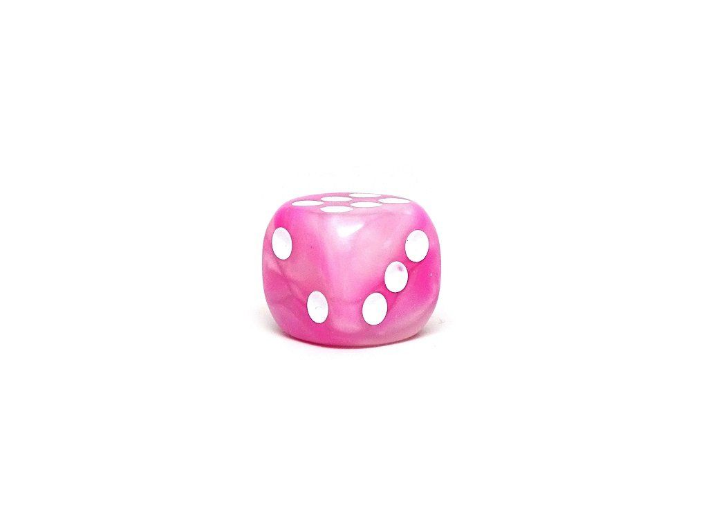 12mm D6 Dice - Pink Opal - 25 Count Bag - Bards & Cards