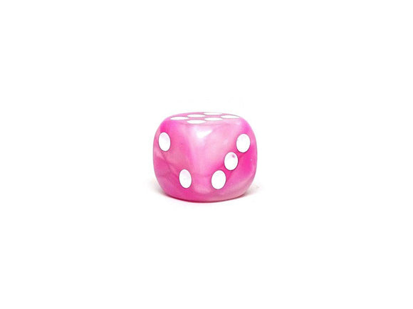 12mm D6 Dice - Pink Opal - 25 Count Bag - Bards & Cards