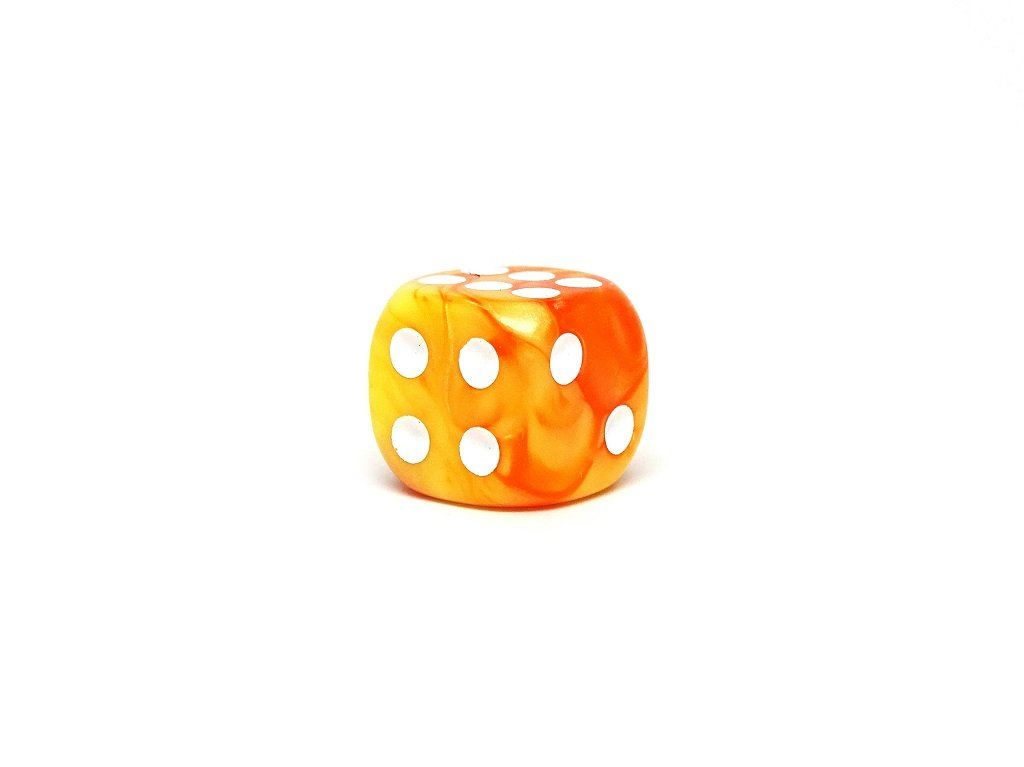 12mm D6 Dice - Blazing Sun - 25 Count Bag - Bards & Cards