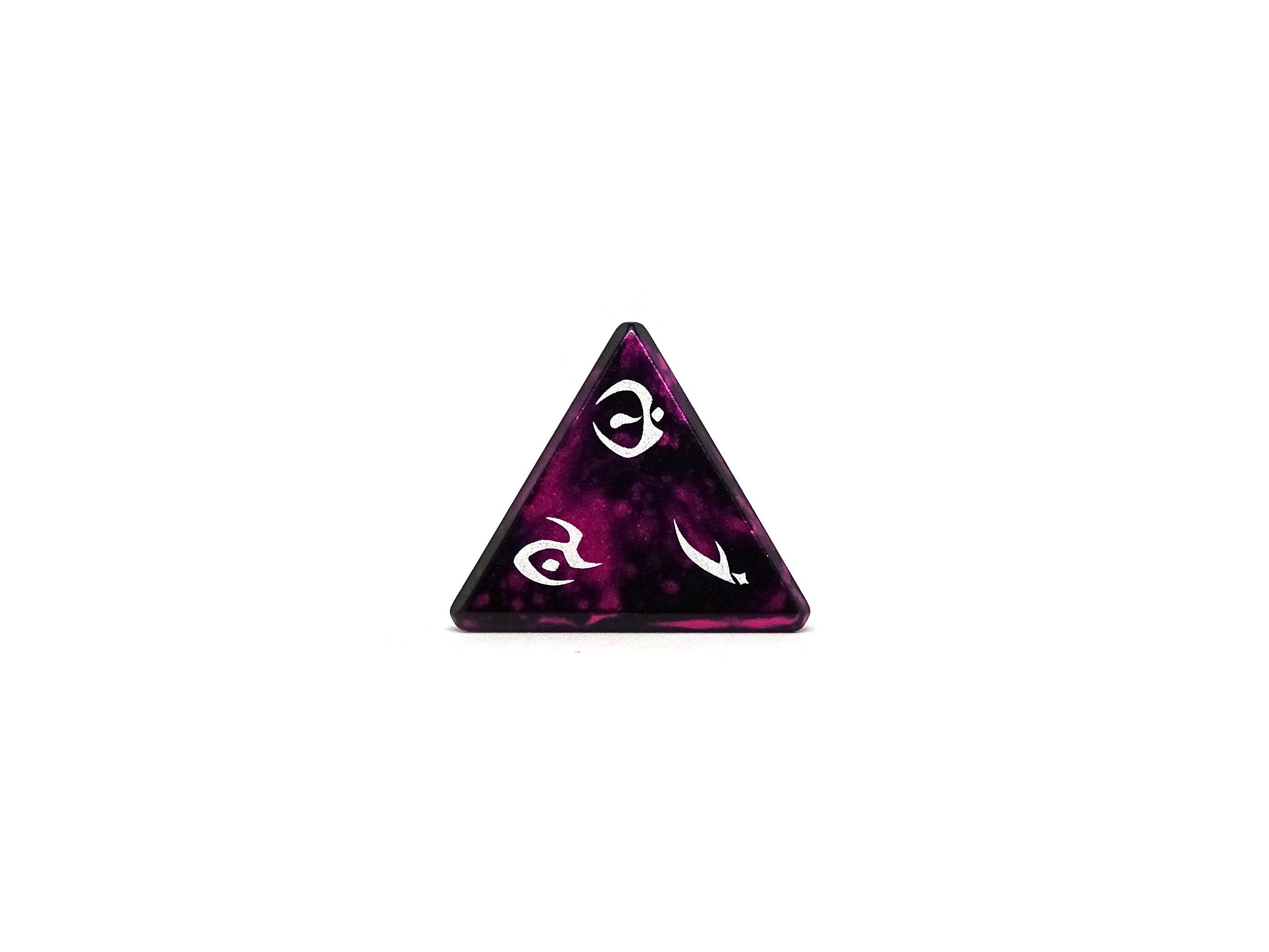 Aluminum Elite Dice of the Elvenkind - Pink 7 Dice Set - Bards & Cards