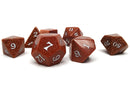 Stone Dice Collection - Goldstone - Signature Font - Bards & Cards