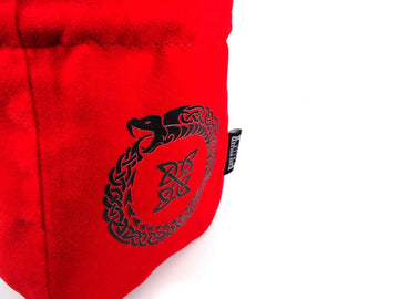 Ouroboros Reversible Microfiber Self-Standing Large Dice Bag - Bards & Cards