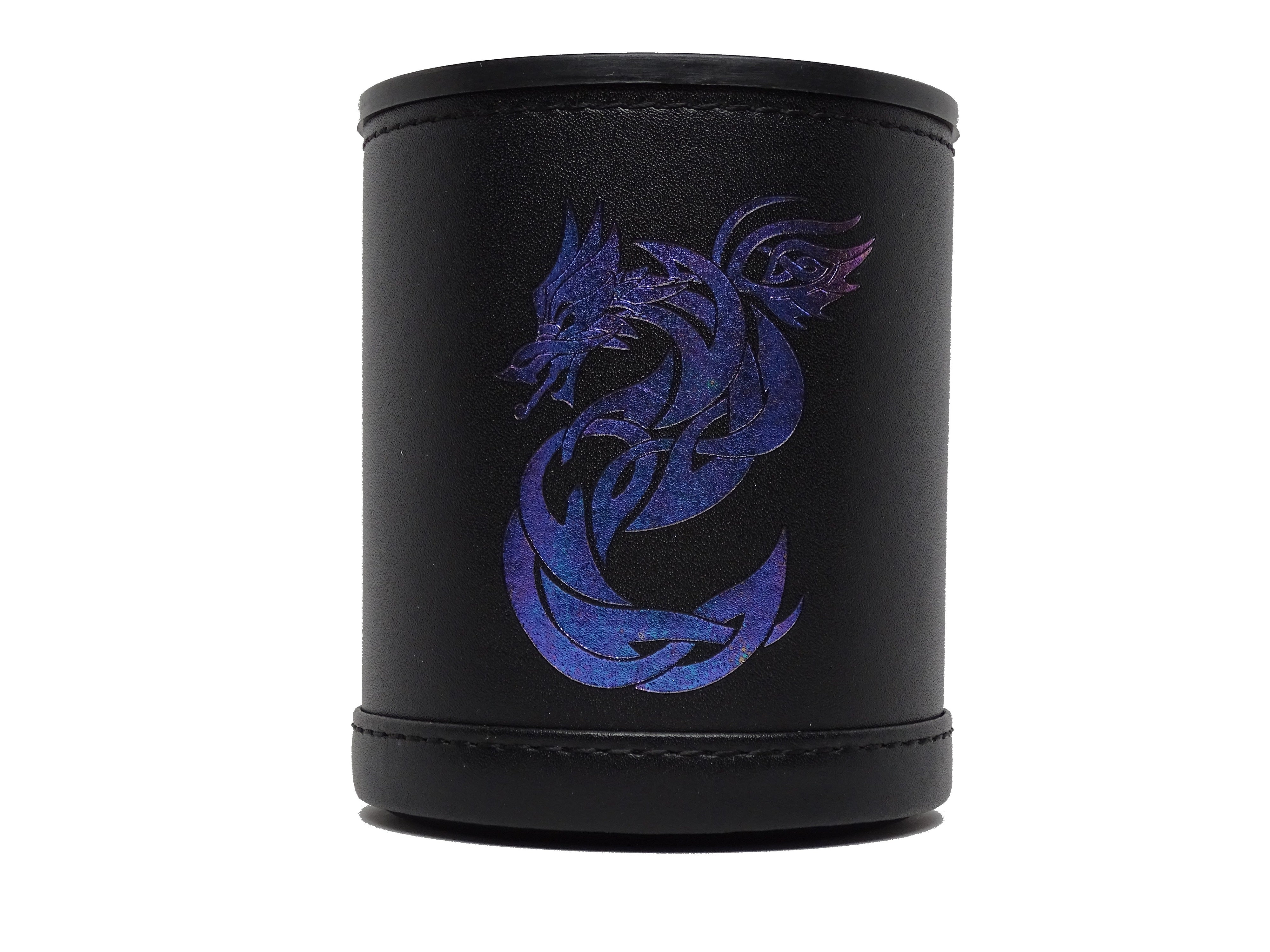 Color Shift Dice Cup - Celtic Knot Dragon - Bards & Cards