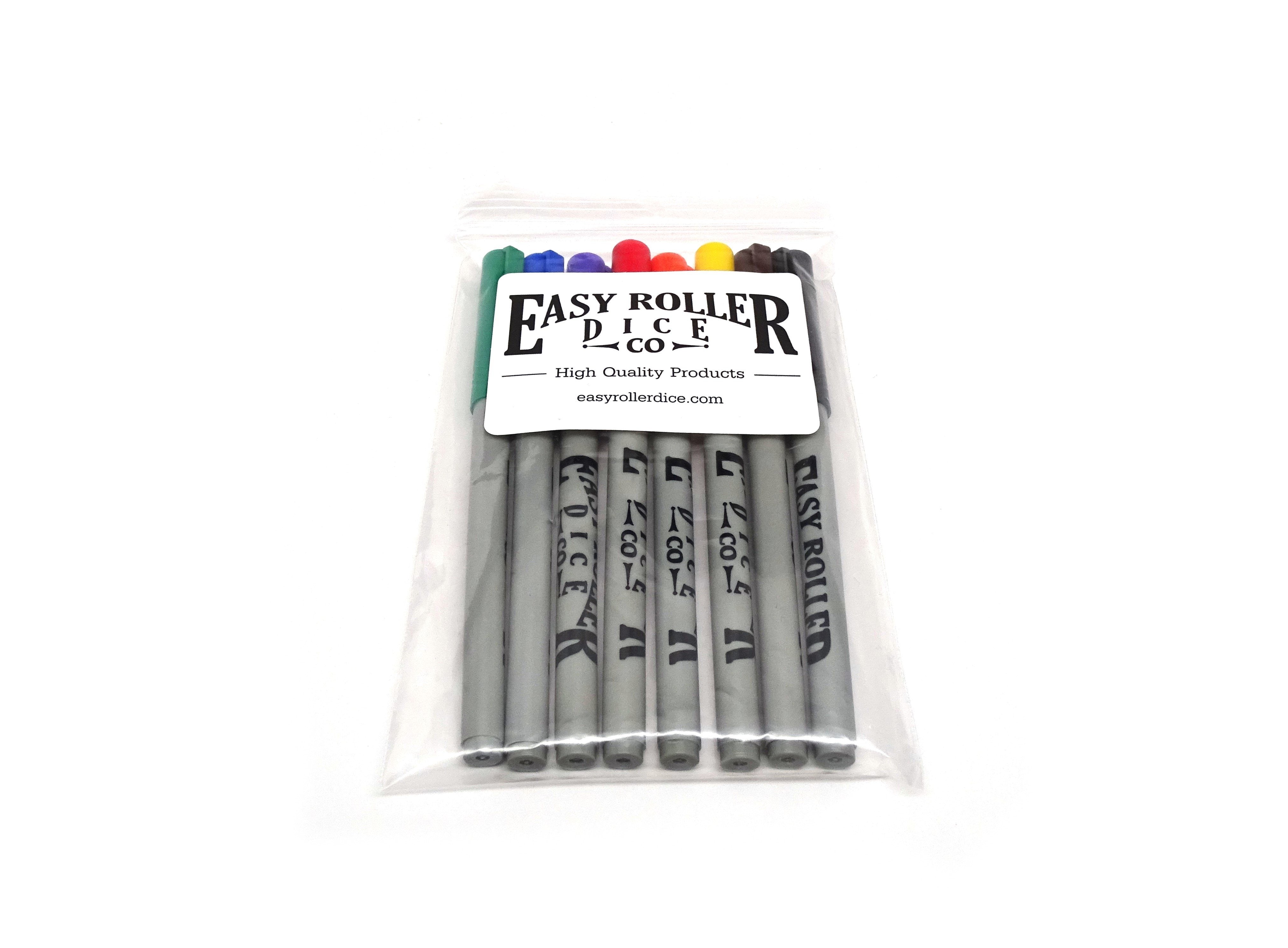 8 Pack of Colored Wet Erase Markers - Bards & Cards